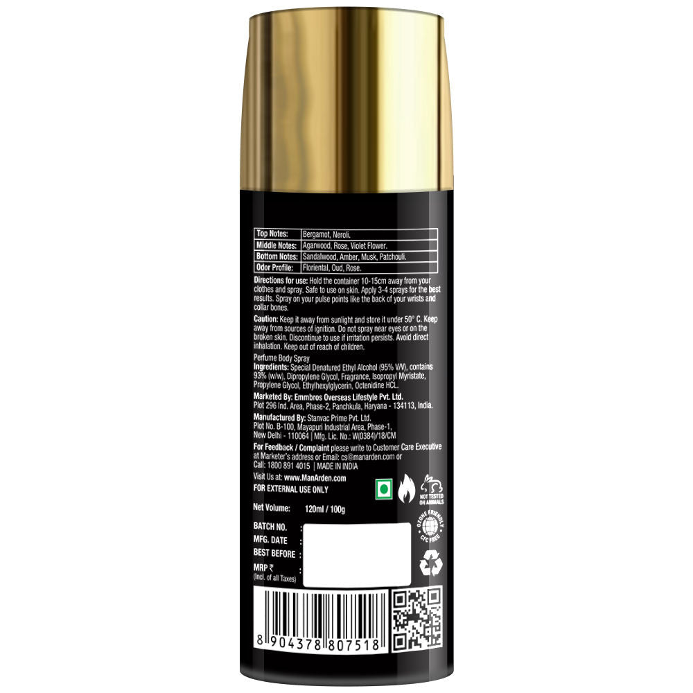 Man Arden #5 Long Lasting Ultra Luxury Perfume Body Spray