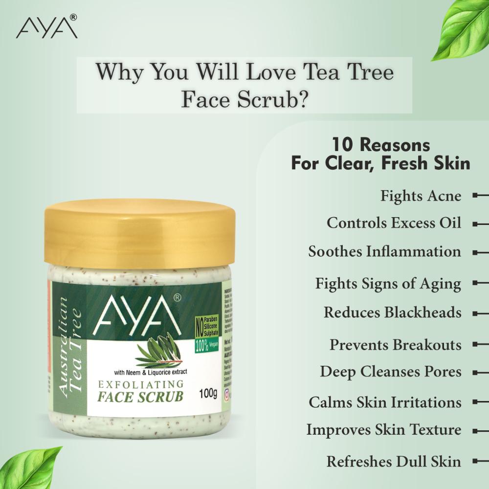 AYA Tea Tree Exfoliating Face Scrub