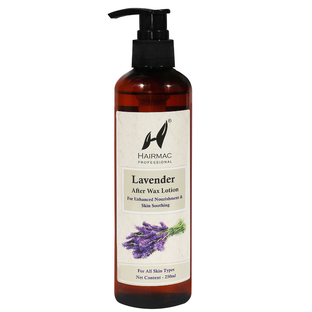 Hairmac Professional Lavender After Wax Lotion for Calming Skin and Removing Rashes