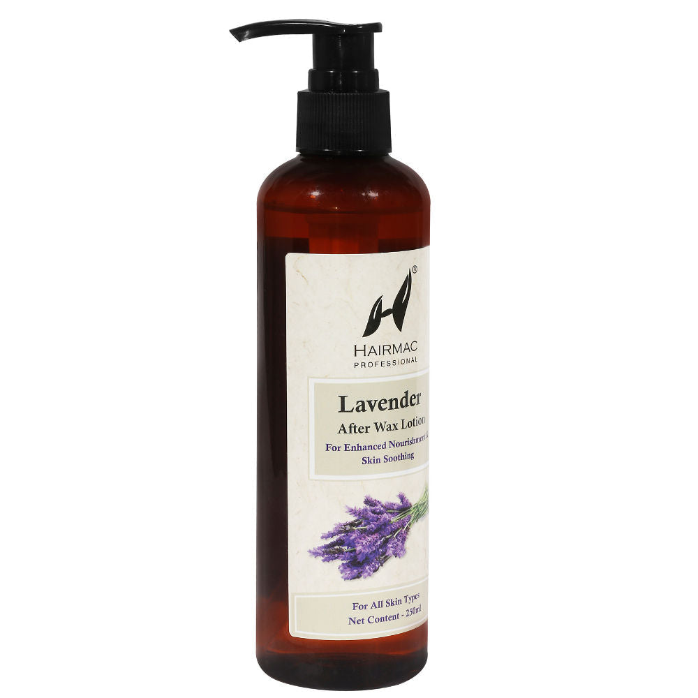 Hairmac Professional Lavender After Wax Lotion for Calming Skin and Removing Rashes