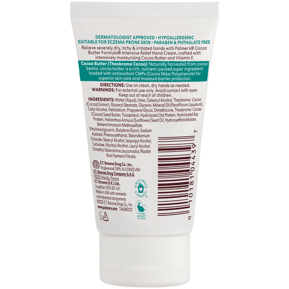 Palmer's Cocoa Butter Hand Cream For Intensive Relief, Free Of Paraben & Fragrance