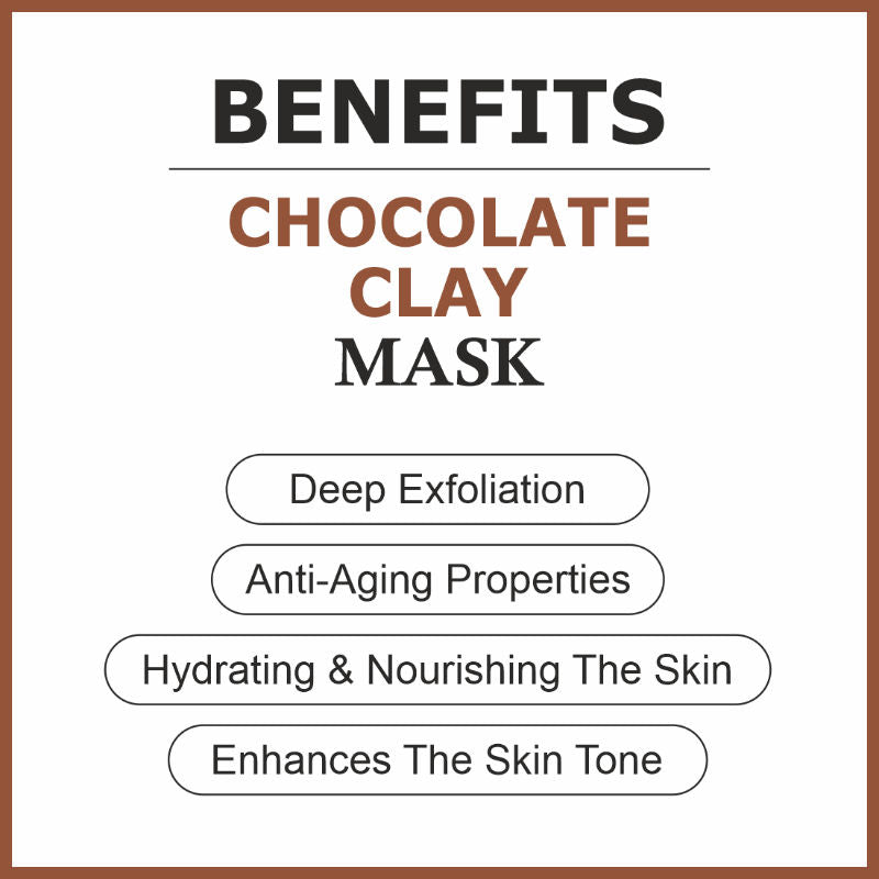 She Essentials Choclate Clay Mask For Exfoliation Skin & Brightening