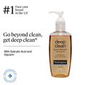 Neutrogena Deep Clean Facial Cleanser Face Wash for Normal to Oily Skin