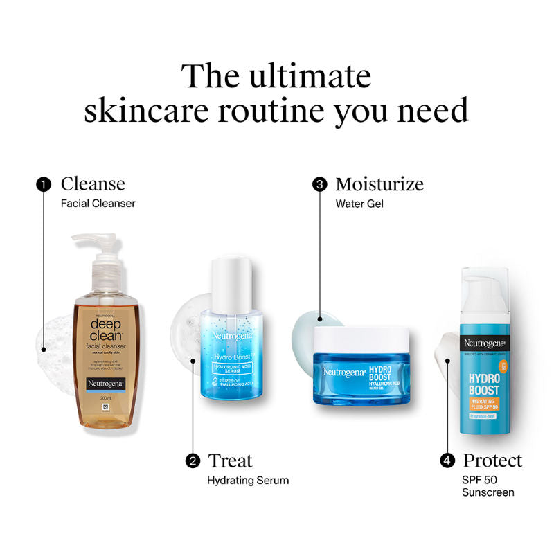 Neutrogena Deep Clean Facial Cleanser Face Wash for Normal to Oily Skin
