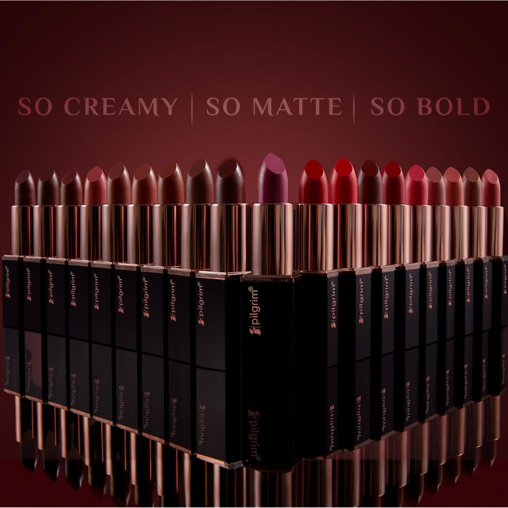 Pilgrim Matte Me Up Intense Colour Transferproof & Smudgeproof Lipstick