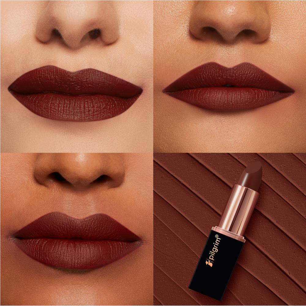 Pilgrim Matte Me Up Intense Colour Transferproof & Smudgeproof Lipstick