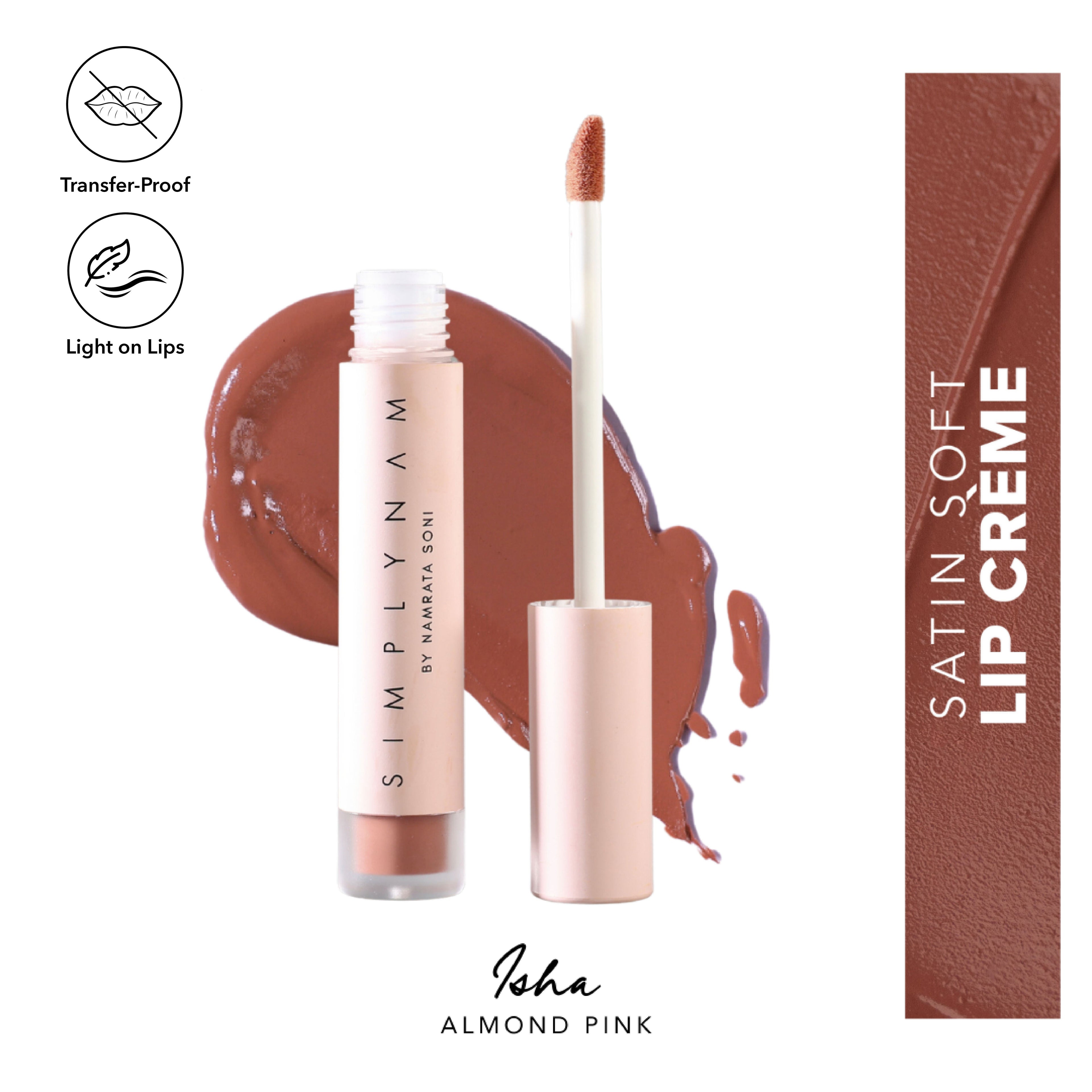 Simply Nam Satin Soft Lip Creme, Hydrating, Botanical Colour for Everyday Lips