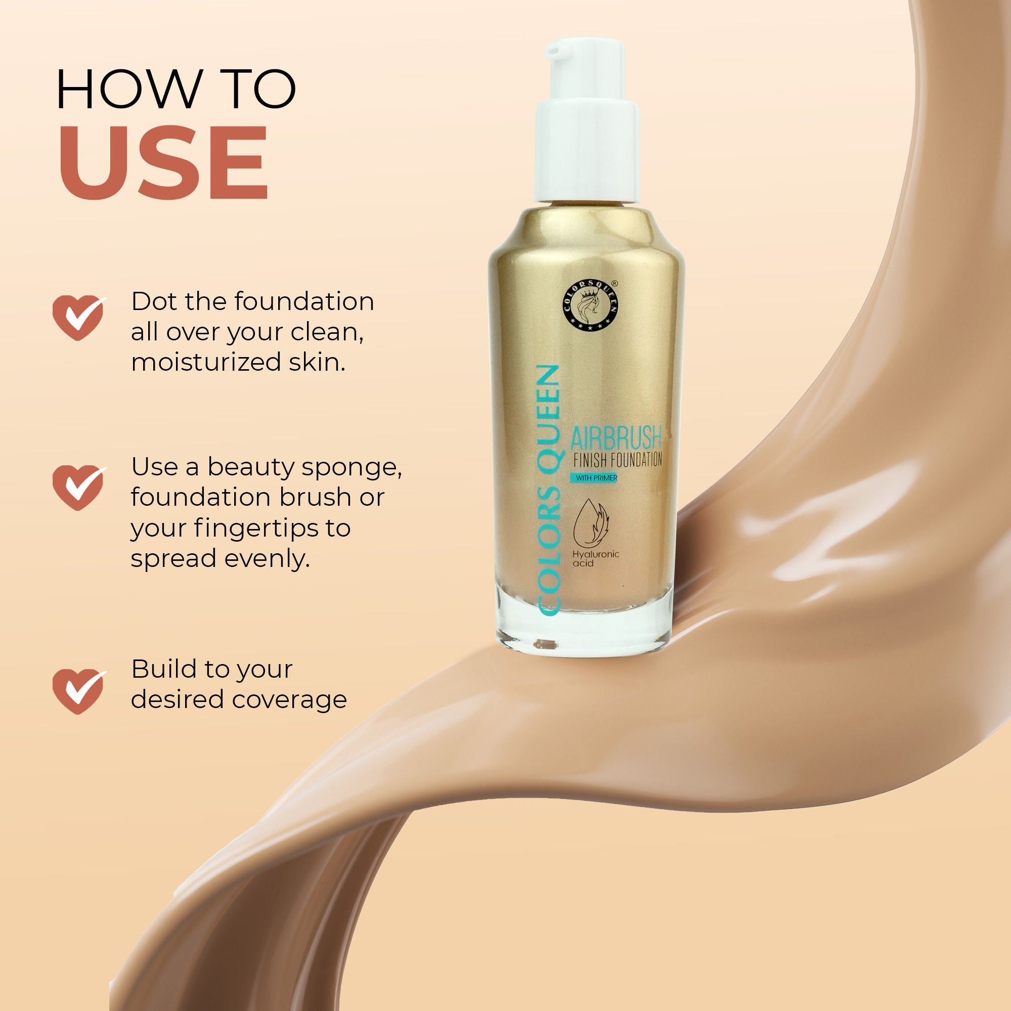 Colors Queen Airbrush Foundation With Primer