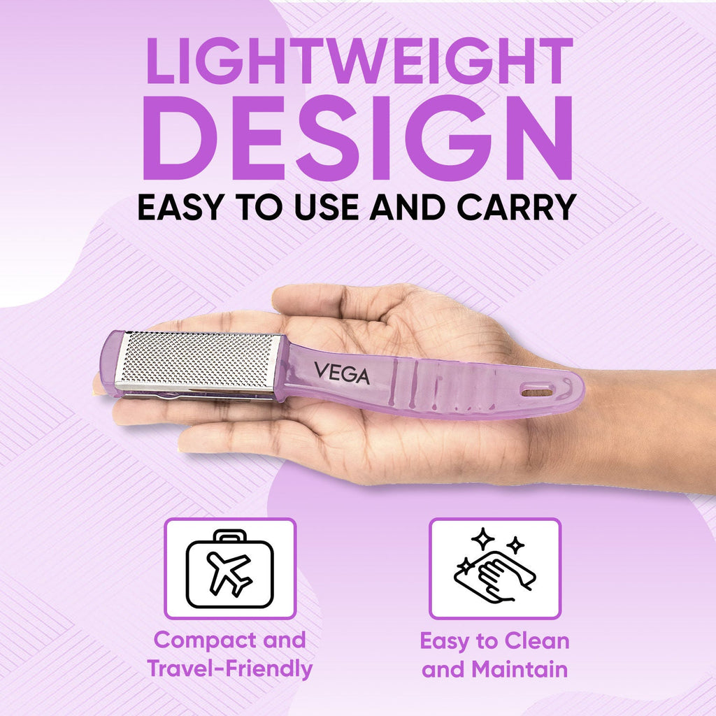 VEGA Pedicure Foot File–Dual-Sided Foot Scrubber for Remove Dead Skin, Callus (PD-03)