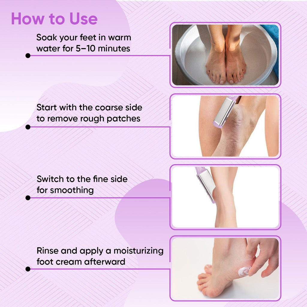 VEGA Pedicure Foot File–Dual-Sided Foot Scrubber for Remove Dead Skin, Callus (PD-03)