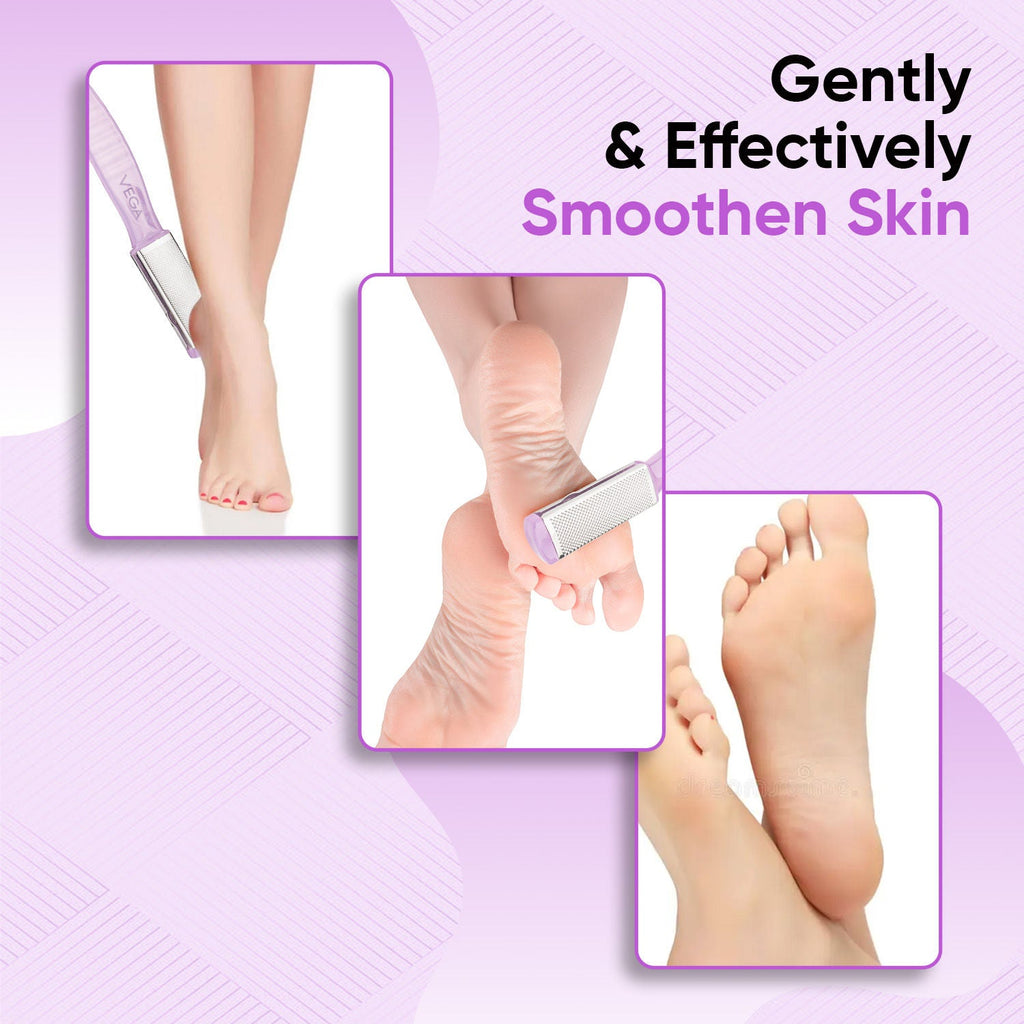 VEGA Pedicure Foot File–Dual-Sided Foot Scrubber for Remove Dead Skin, Callus (PD-03)