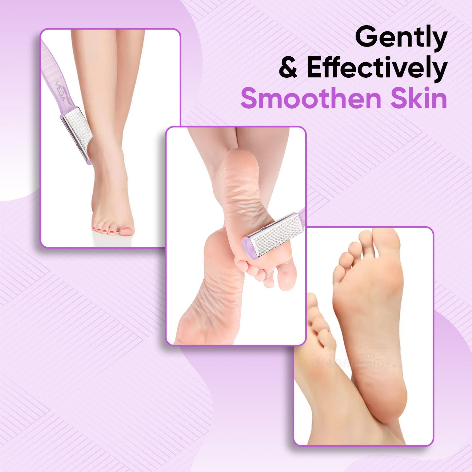 VEGA Pedicure Foot File–Dual-Sided Foot Scrubber for Remove Dead Skin, Callus (PD-03)