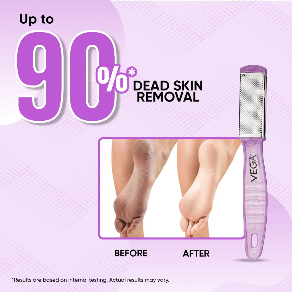 VEGA Pedicure Foot File–Dual-Sided Foot Scrubber for Remove Dead Skin, Callus (PD-03)