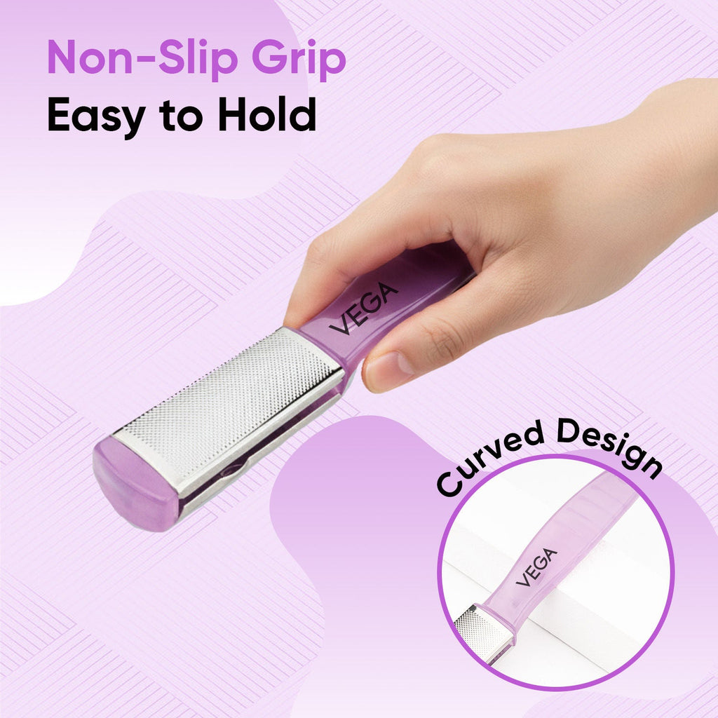 VEGA Pedicure Foot File–Dual-Sided Foot Scrubber for Remove Dead Skin, Callus (PD-03)