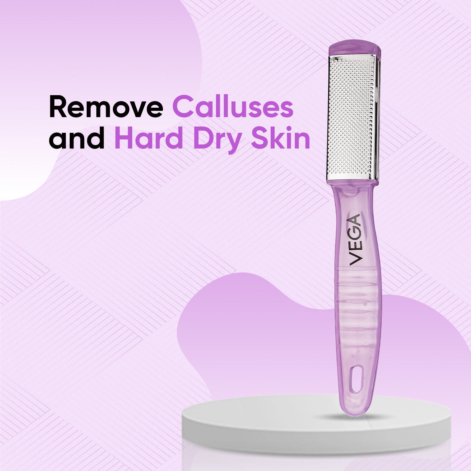 VEGA Pedicure Foot File–Dual-Sided Foot Scrubber for Remove Dead Skin, Callus (PD-03)