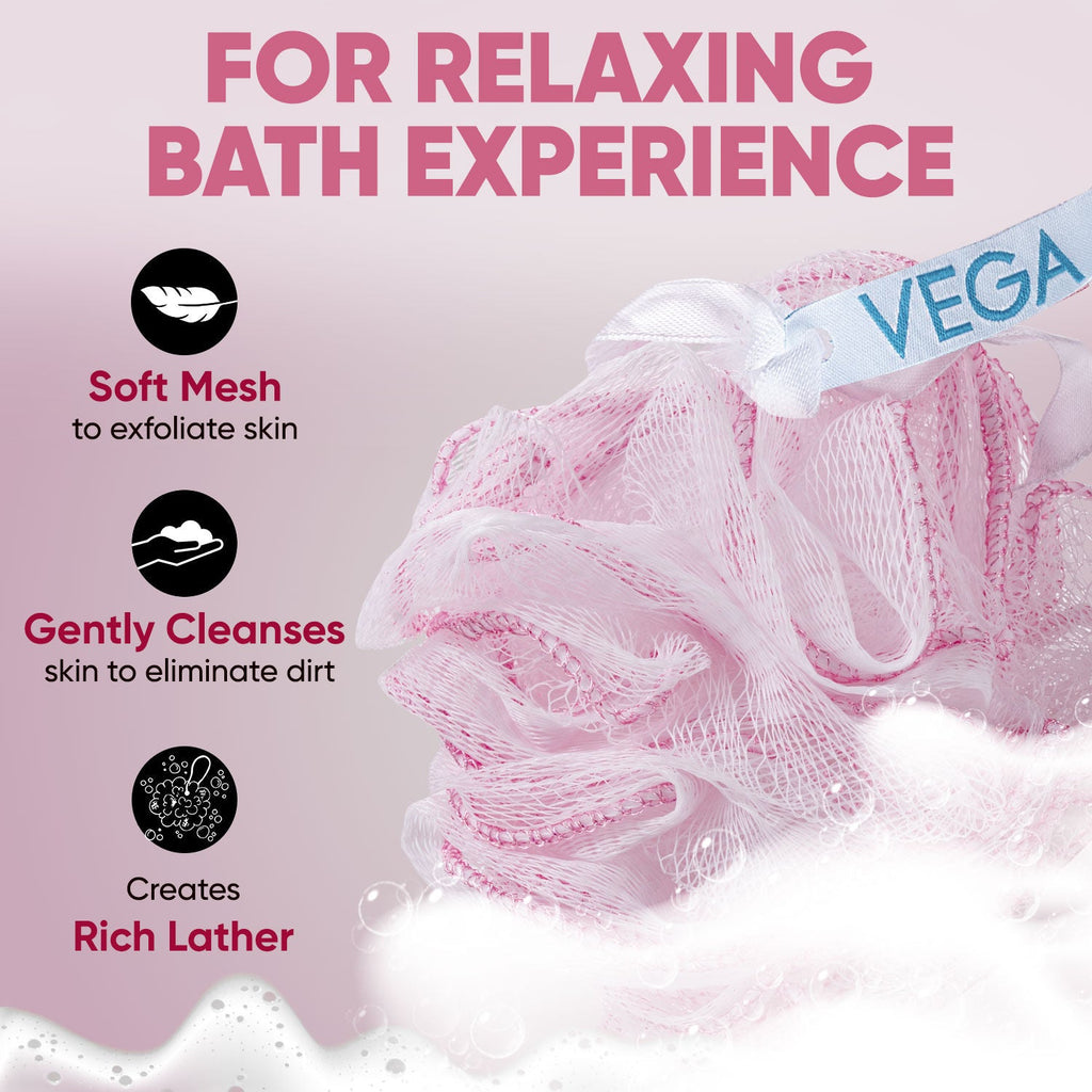 VEGA Everyday Bath Sponge Body Scrubber for Men & Women (BA-3/8)