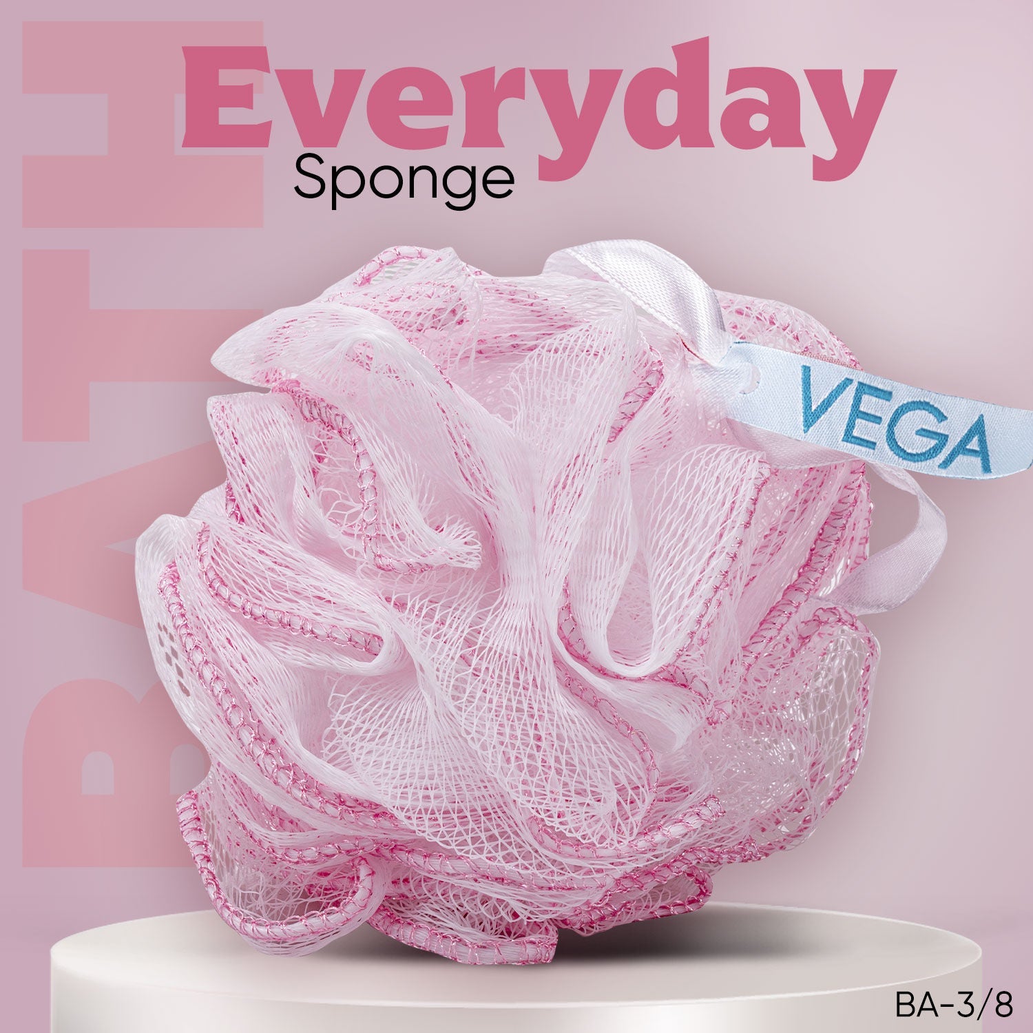 VEGA Everyday Bath Sponge Body Scrubber for Men & Women (BA-3/8)