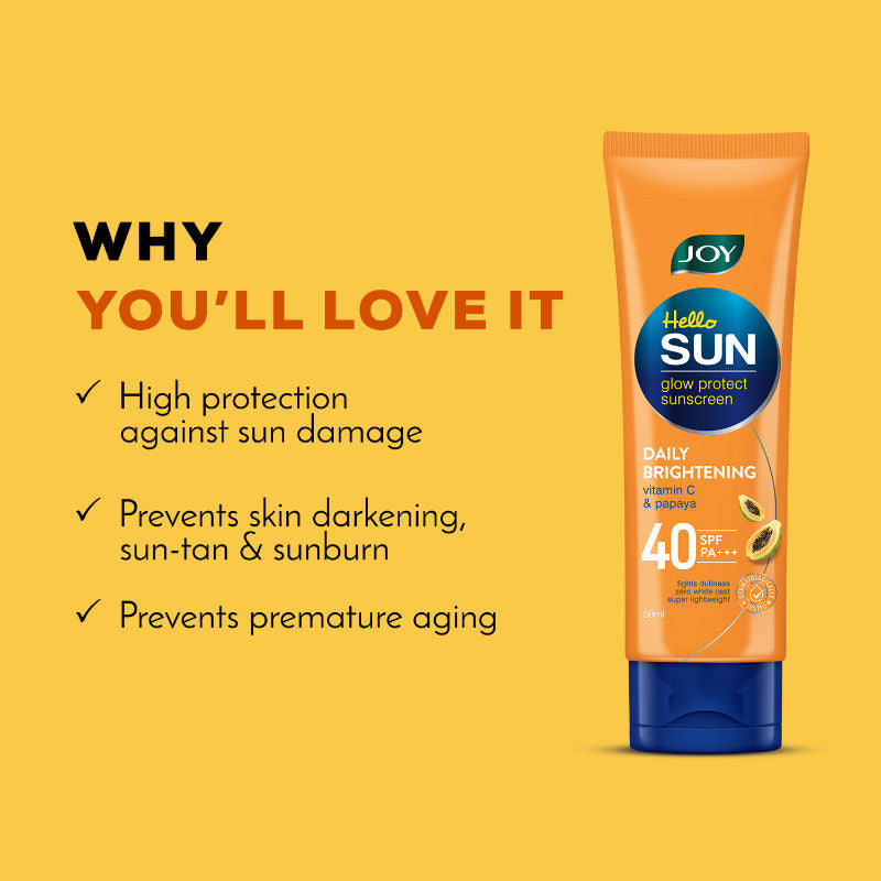 Joy Hello Sun SunBlock & Anti Tan Lotion SPF 40 PA++++