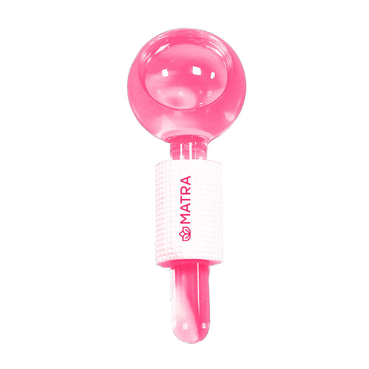 Matra Professional Facial Ice Globes Cooling Crystal Roller Massager (Pink)