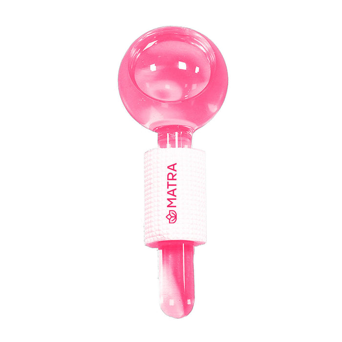Matra Professional Facial Ice Globes Cooling Crystal Roller Massager (Pink)