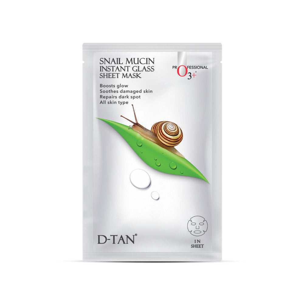 O3+ Snail Mucin Instant Glass Sheet Mask