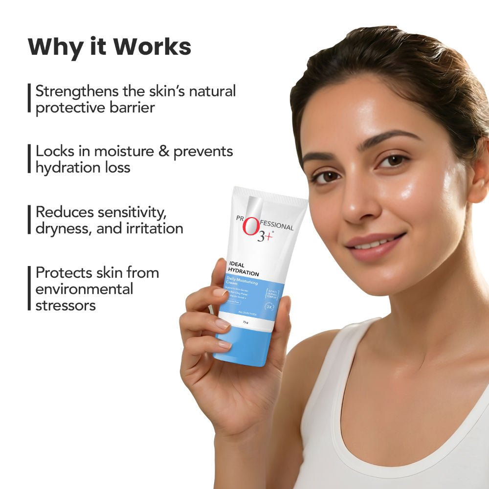 O3+ Ideal Hydration Moisturiser With Hyaluronic Acid For Barrier Repair