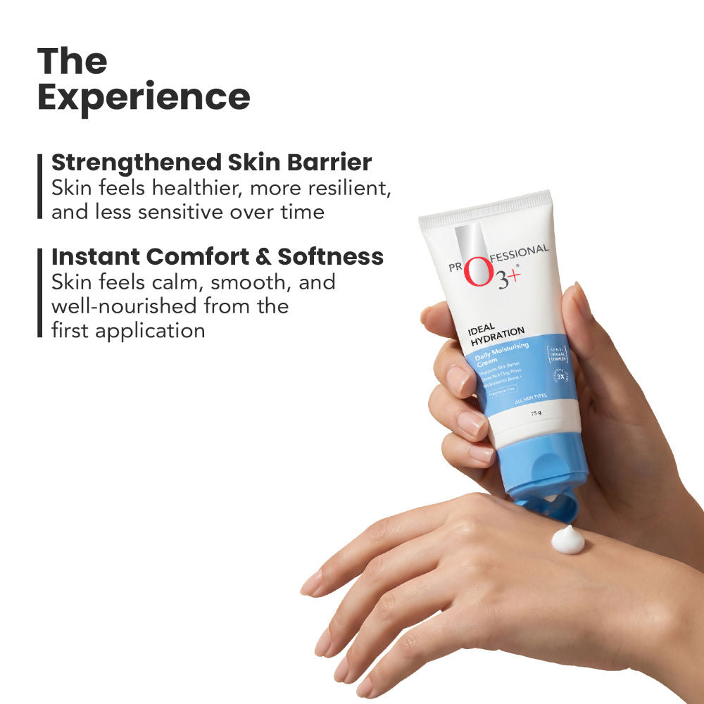 O3+ Ideal Hydration Moisturiser With Hyaluronic Acid For Barrier Repair