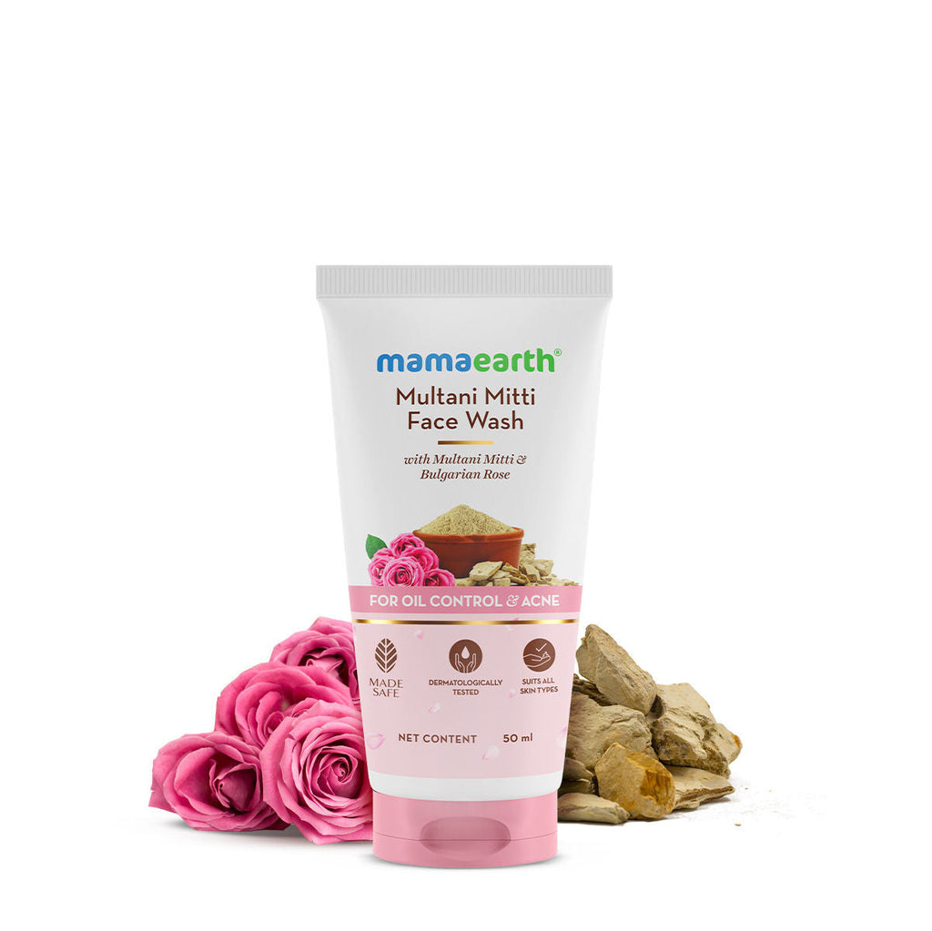 Mamaearth Multani Mitti Face Wash With Multani Mitti & Bulgarian Rose
