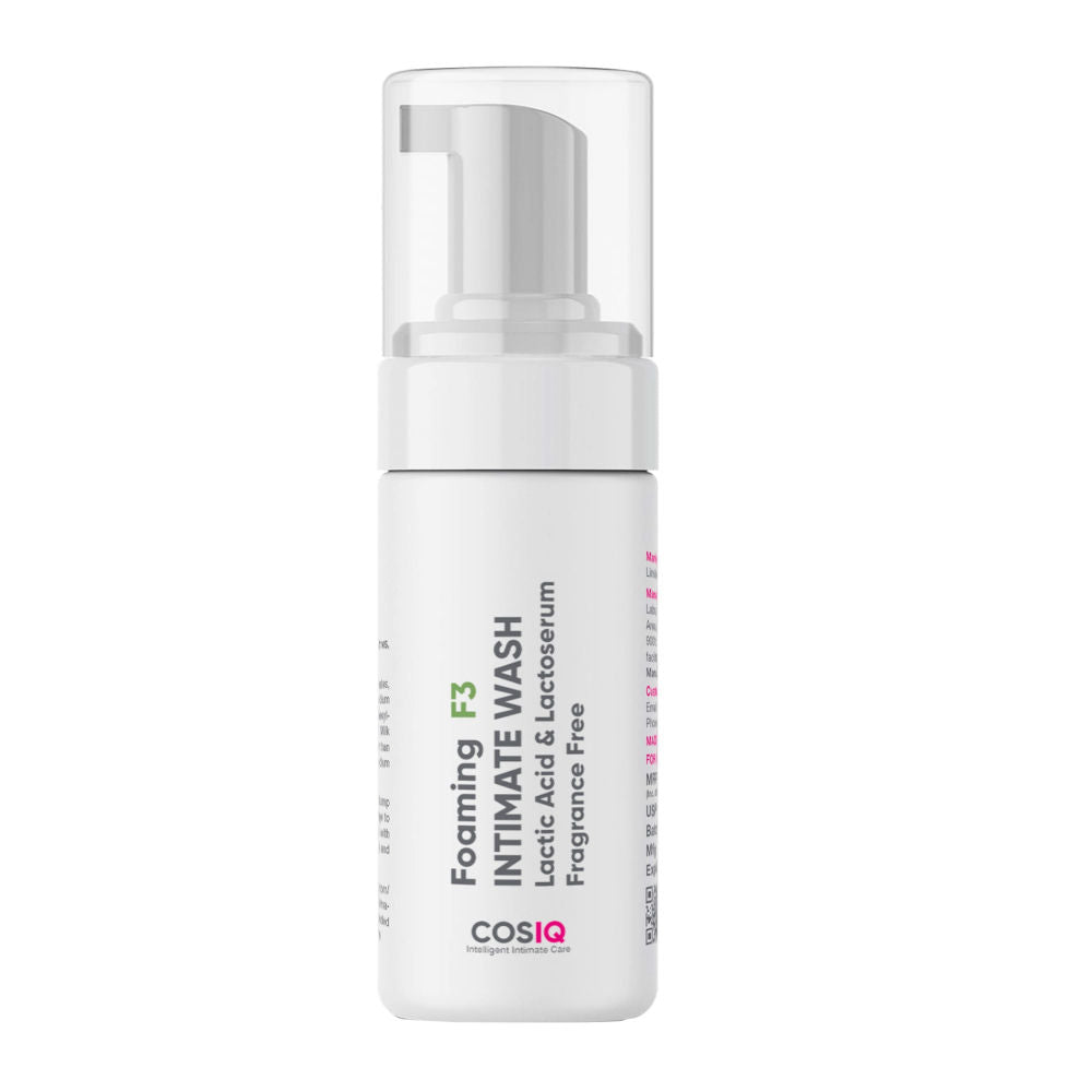 Cos-IQ Foaming F3 Intimate Wash - Lactic Acid & Lactoserum For Ichiness & Odour