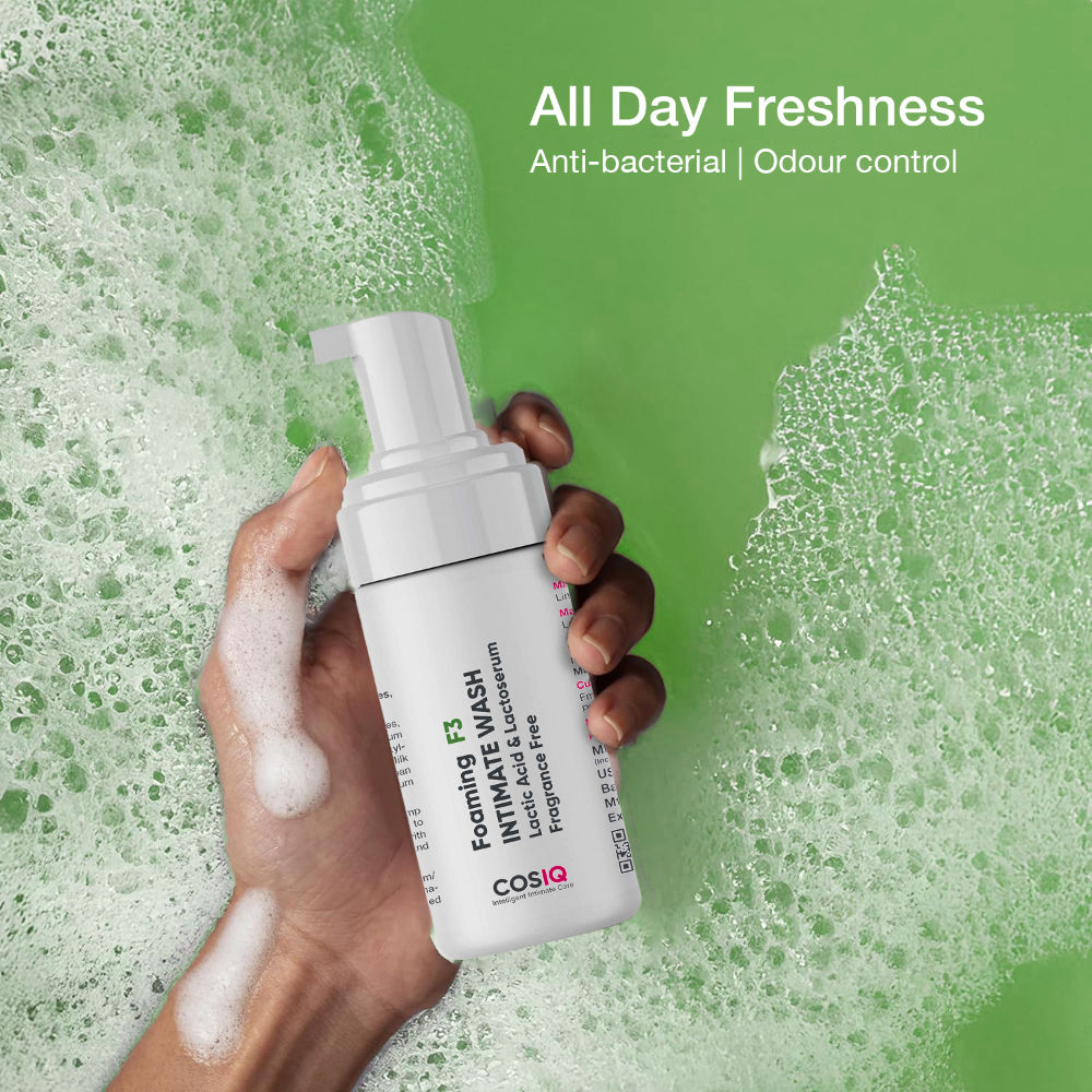 Cos-IQ Foaming F3 Intimate Wash - Lactic Acid & Lactoserum For Ichiness & Odour