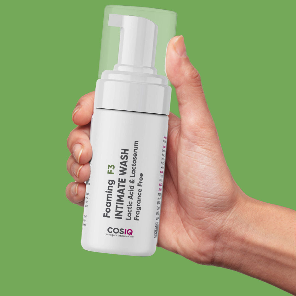 Cos-IQ Foaming F3 Intimate Wash - Lactic Acid & Lactoserum For Ichiness & Odour