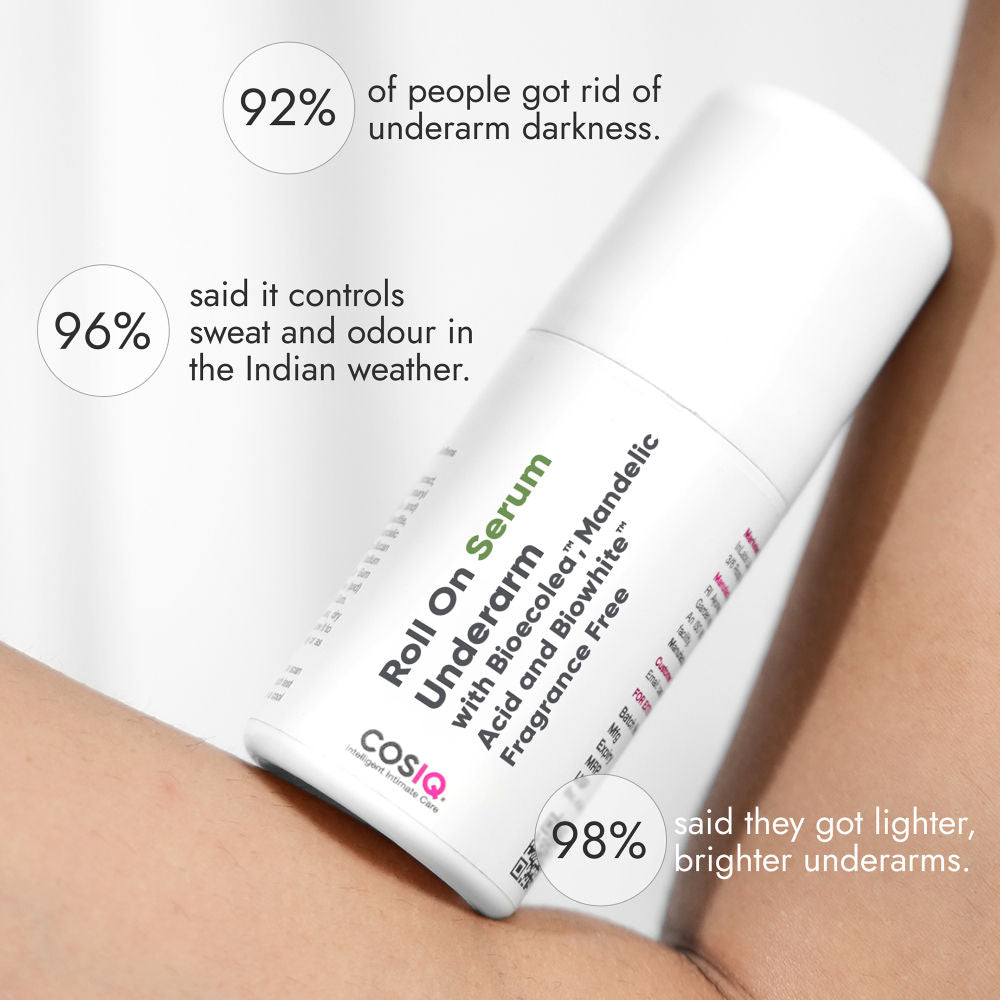 Cos-IQ Brightening Underarm Roll On Serum For Women & Men