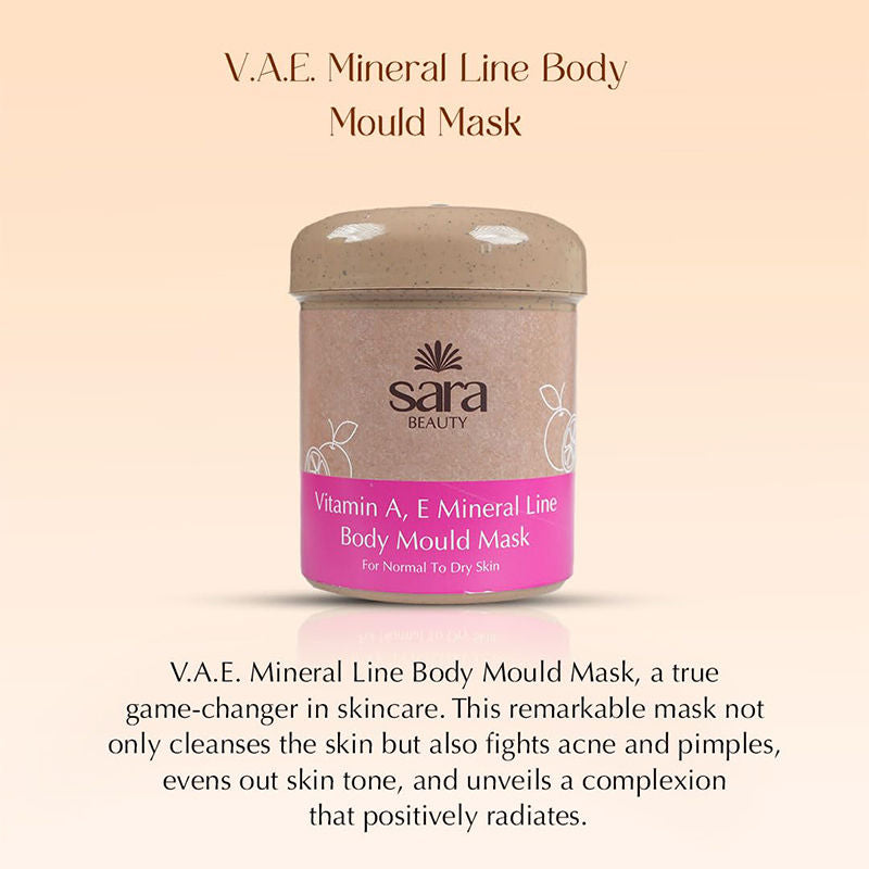 Sara Vitamin A & E Mineral Line Body Mould Mask for Smoother Skin & Brighter Glow