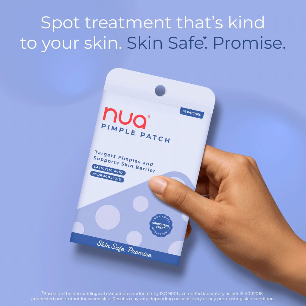 Nua Pimple Patch for Acne - 36 Hydrocolloid and Salicylic Acid Patches - For All Skin Types