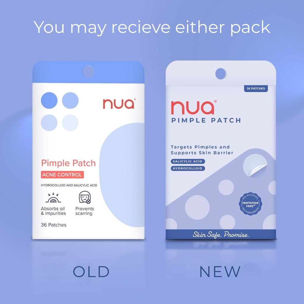 Nua Pimple Patch for Acne - 36 Hydrocolloid and Salicylic Acid Patches - For All Skin Types