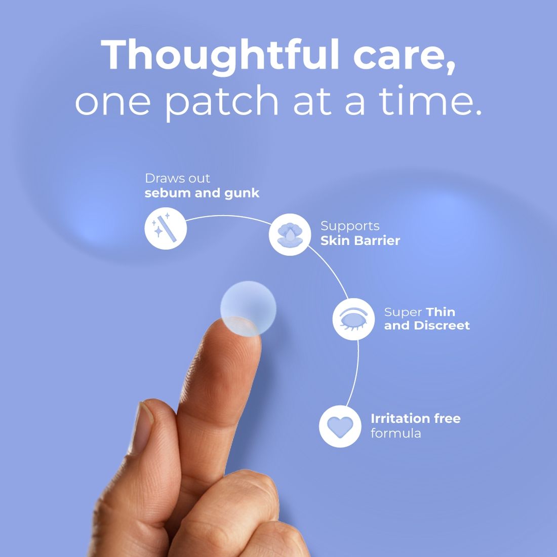 Nua Pimple Patch for Acne - 36 Hydrocolloid and Salicylic Acid Patches - For All Skin Types