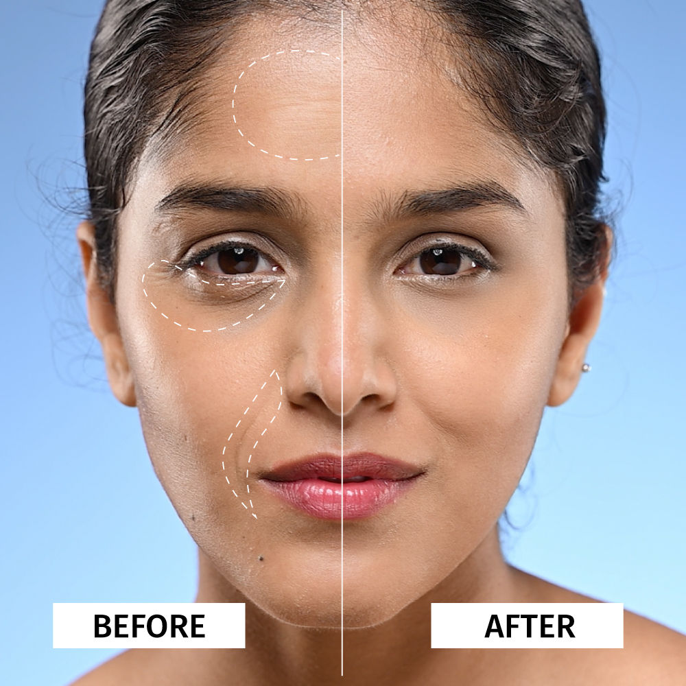 VILVAH Better Ageing Overnight Serum with BluePea Flower Extract, Bakuchiol, Ceramides & Peptides