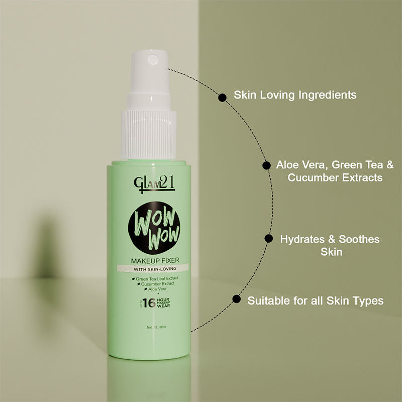GLAM21 Wow Matte Fix Setting Spray - Transparent