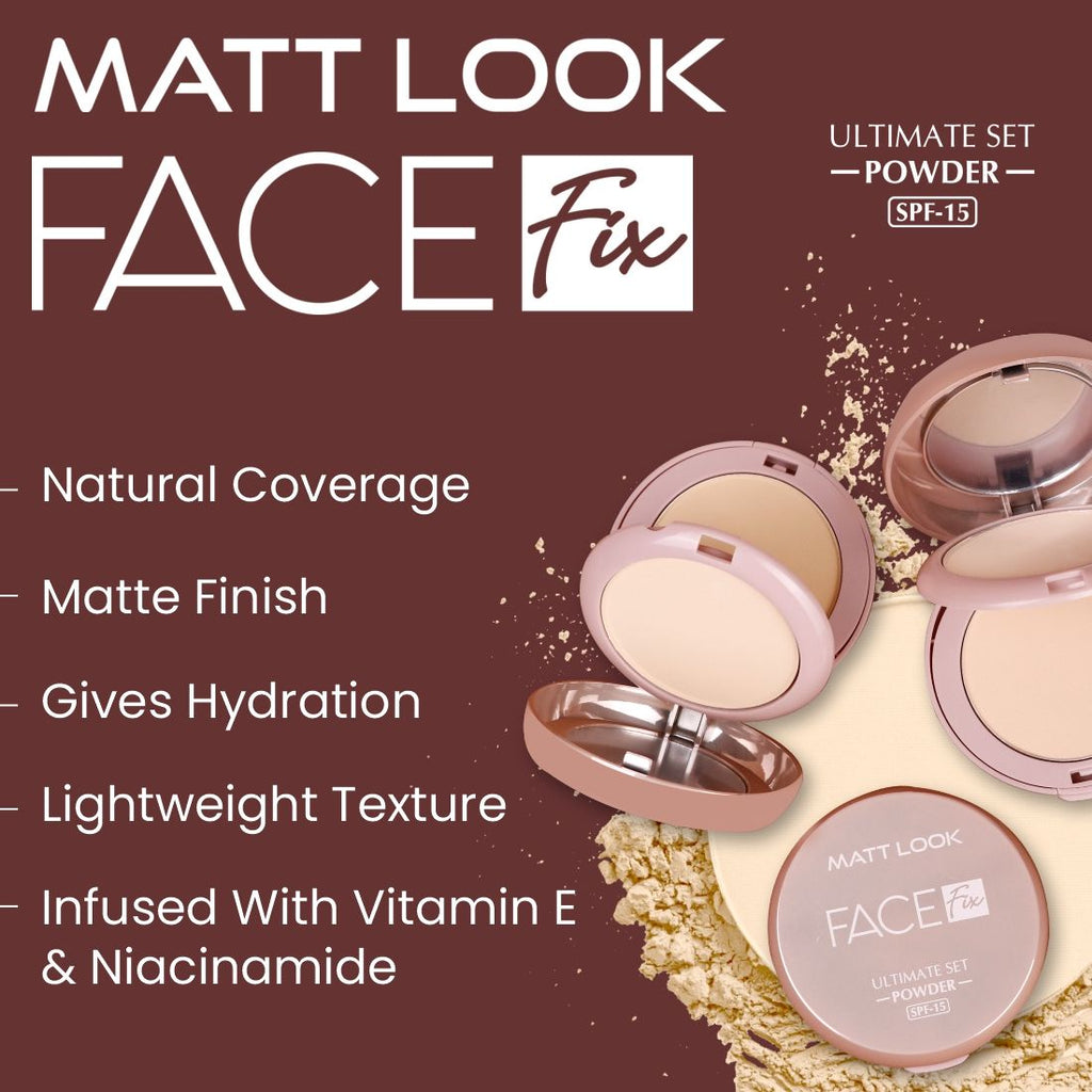 Matt look Face Fix Ultimate Set Compact Powder