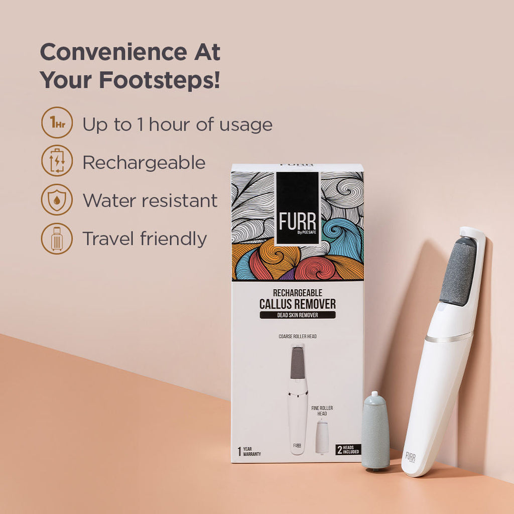 FURR Rechargeable Callus Remover for Feet
