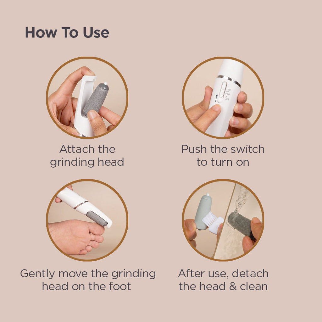FURR Rechargeable Callus Remover for Feet
