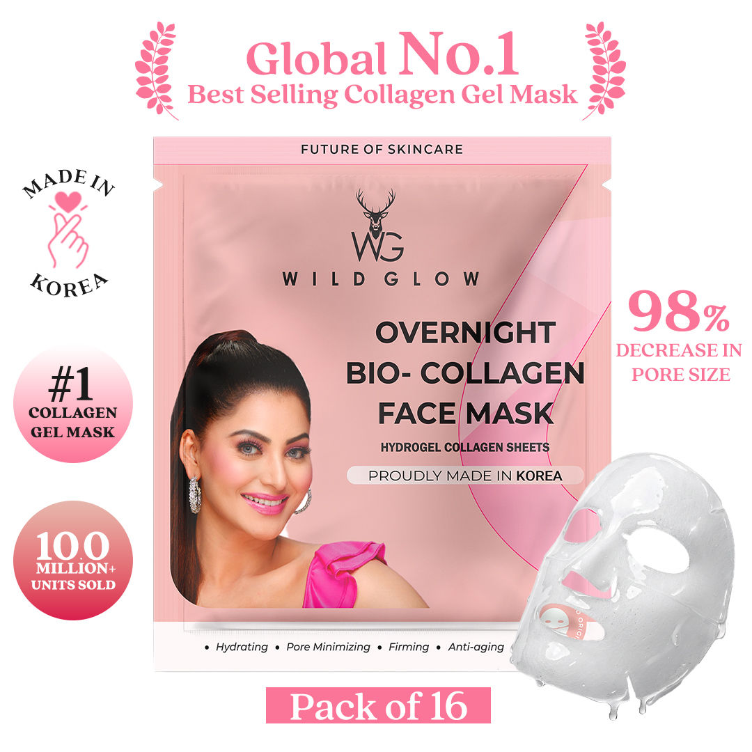WILDGLOW Korean Glass Skin Bio-Collagen Overnight Face Mask - Pack of 1