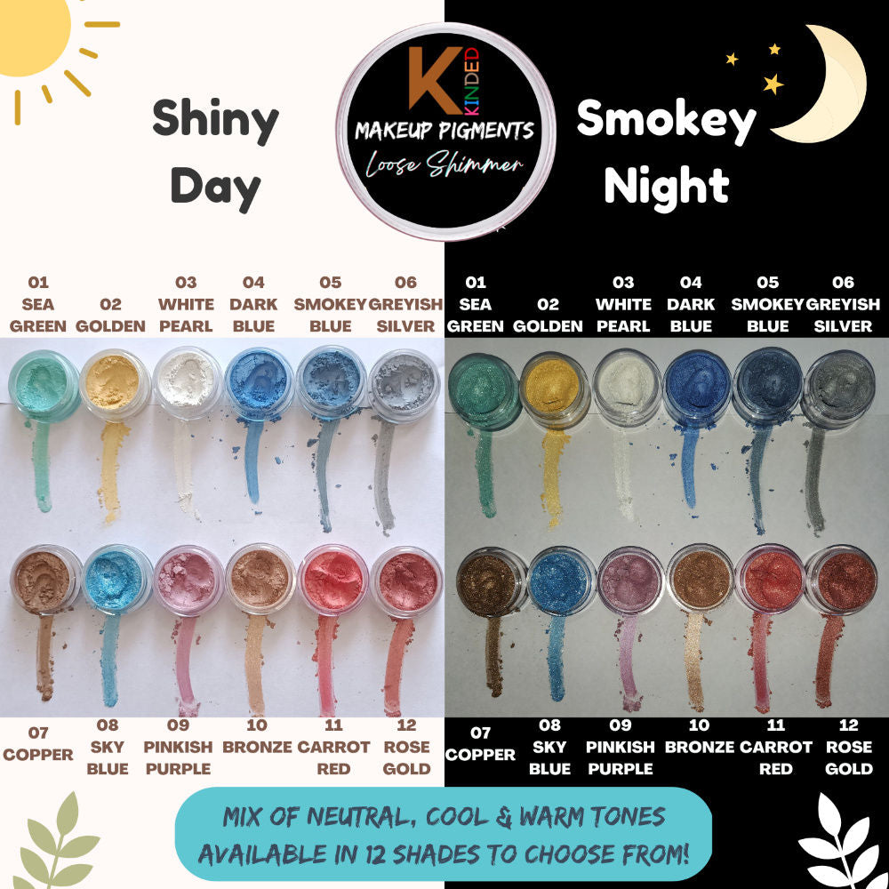 KINDED Loose Shimmer Makeup Foil Pigments Powder