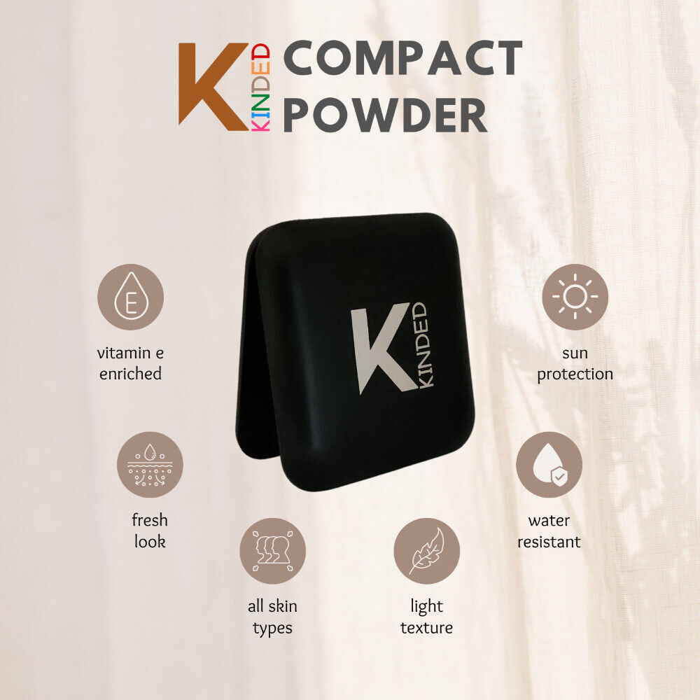 KINDED Sun Protection Compact Powder with Vitamin E