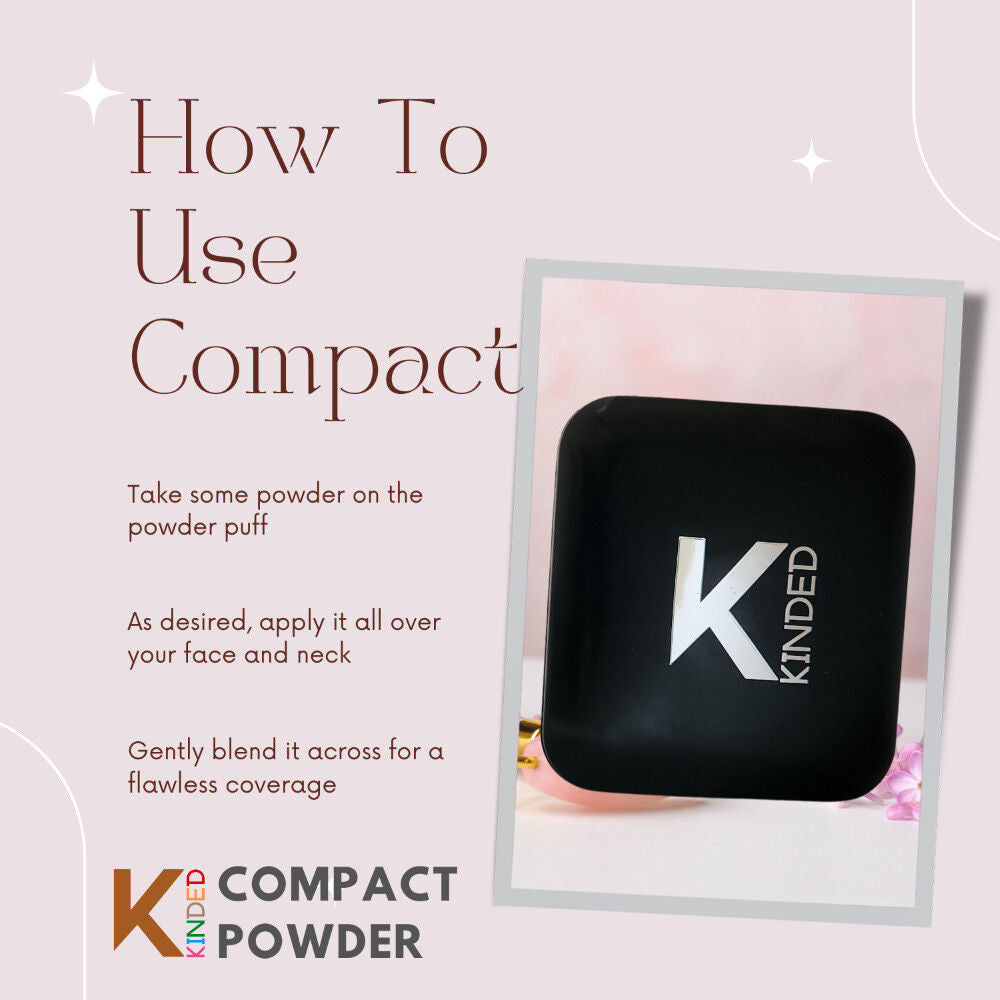 KINDED Sun Protection Compact Powder with Vitamin E