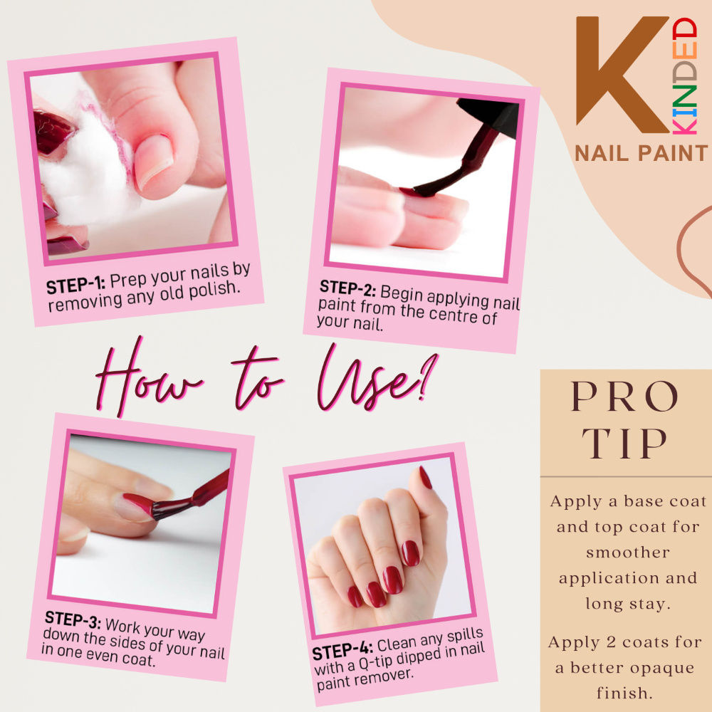 KINDED Long Stay Shimmery Finish Nail Paint