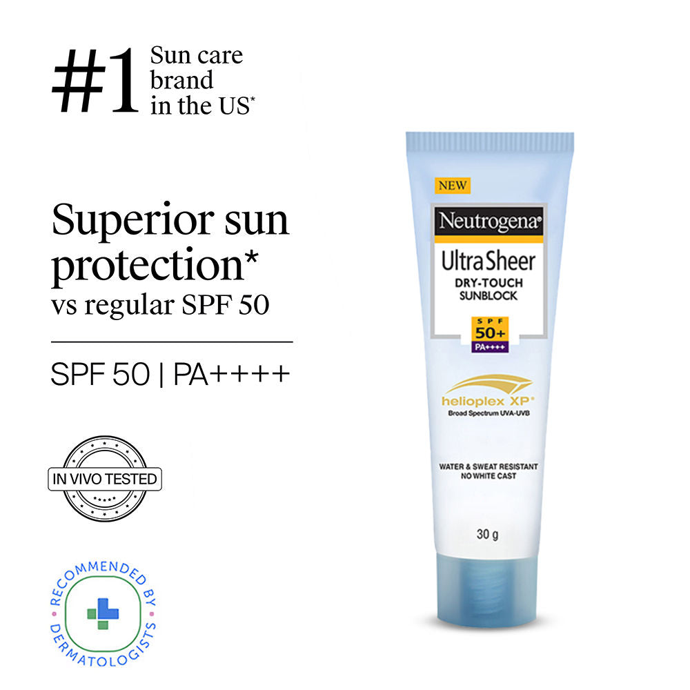 Neutrogena Ultrasheer SPF50+ PA++++ Ultra Light Moisturizing Face Sunscreen Oily & Sensitive Skin