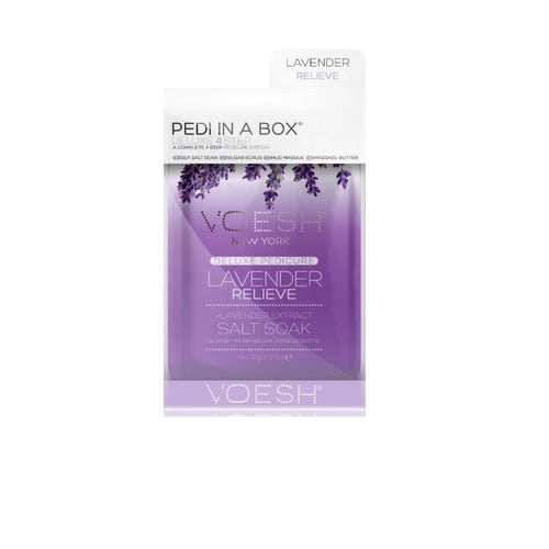VOESH Deluxe Pedicure In A Box (4 Step) - Lavender Relieve