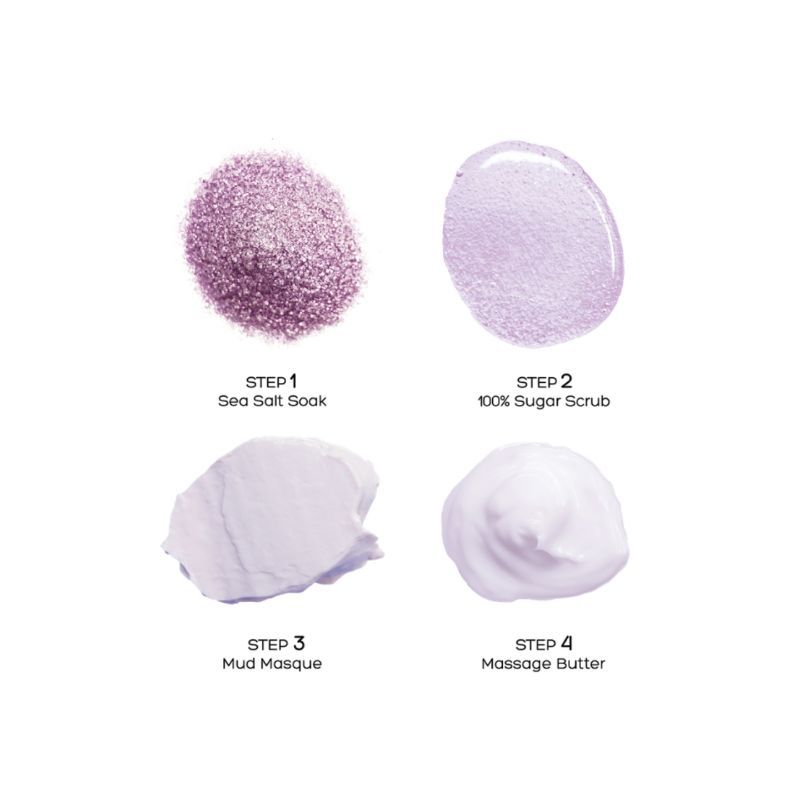 VOESH Deluxe Pedicure In A Box (4 Step) - Lavender Relieve
