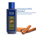 Blue Nectar Cinnamon Mouth Pulling Oil, Ayurvedic Mouthwash for Fresh Breath & Oral Care - 9 Herbs